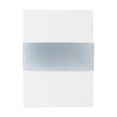 Bandeau De Faire-part Monogramme de mariage romantique bleu Dusty (Dos Example)