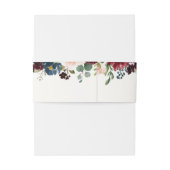 Bandeau De Faire-part Monogramme du bouquet | de Bourgogne (Dos Example)