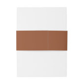 Bandeau De Faire-part Monogramme Elegant Mariage en terre cuite (Dos Example)