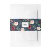 Bandeau De Faire-part Monogramme en fleur radieuse (Devant example)