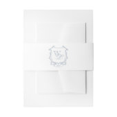 Bandeau De Faire-part Monogramme gris bleu foncé Invitation (Devant example)