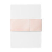 Bandeau De Faire-part Monogramme gris rose pâle Mariage Belly Bands (Dos Example)