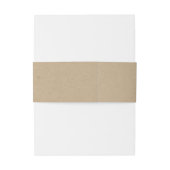 Bandeau De Faire-part Monogramme Kraft imprimé (Dos Example)