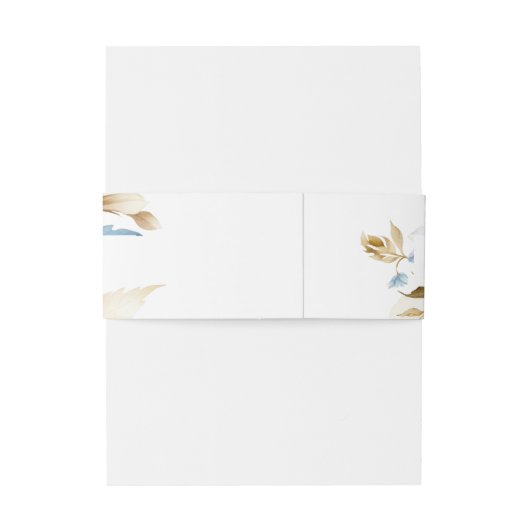 Bandeau De Faire-part Monogramme Mariage bleu-duché (Dos Example)