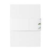 Bandeau De Faire-part Monogramme Mariage de automne de bouquet de fleurs (Dos Example)