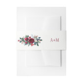 Bandeau De Faire-part Monogramme mariage de pivoines rousses (Devant example)
