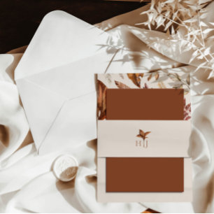 Bandeau De Faire-part Monogramme Mariage élégant