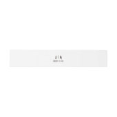 Bandeau De Faire-part Monogramme Mariage gras et Edgy (Plat)