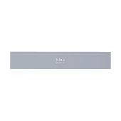 Bandeau De Faire-part Monogramme Mariage gris brouillard (Plat)