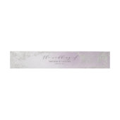 Bandeau De Faire-part Monogramme Mariage Ombre clair violet argenté (Plat)