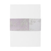 Bandeau De Faire-part Monogramme Mariage Ombre clair violet argenté (Dos Example)