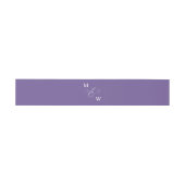 Bandeau De Faire-part Monogramme minimal et chic violet violet (Plat)