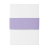 Bandeau De Faire-part Monogramme minimum Lavande numérique Mariage viole (Dos Example)
