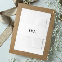 Monogramme noir et blanc minimaliste