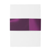 Bandeau De Faire-part Monogramme & Ruban - Prune (Dos Example)