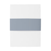 Bandeau De Faire-part Monogramme simple Dusty Mariage bleu (Dos Example)