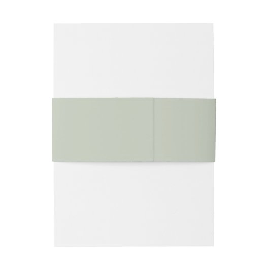 Bandeau De Faire-part Monogramme simple Élégant Eucalyptus Vert (Dos Example)
