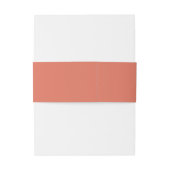 Bandeau De Faire-part Monogramme simple en terre cuite Mariage minimal é (Dos Example)