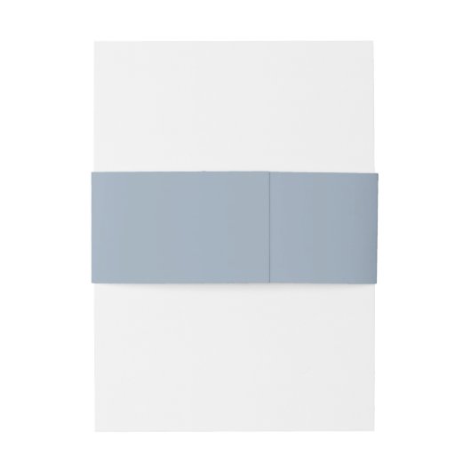 Bandeau De Faire-part Monogramme simple Mariage bleu Dusty (Dos Example)