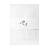 Bandeau De Faire-part Monogramme traditionnel formel Mariage élégant (Devant example)