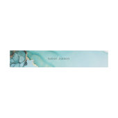 Bandeau De Faire-part Monogramme Turquoise Faire-part de mariage Belly B (Plat)