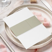 Bandeau De Faire-part Monogramme vert mariage classique simple taille