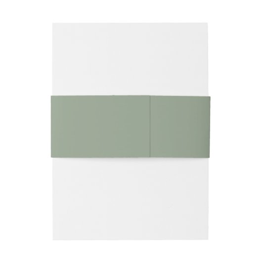 Bandeau De Faire-part Monogramme vert simple Mariage élégant minimal (Dos Example)