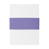 Bandeau De Faire-part Monogramme violet simple Mariage élégant minimal (Dos Example)