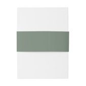 Bandeau De Faire-part Mood Minimalist Mariage Green ID741 (Dos Example)