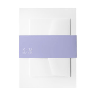 Bandeau De Faire-part Mood Minimalist Mariage Periwinkle ID741