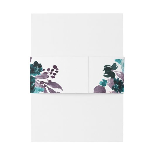 Bandeau De Faire-part Moody Boho | Garland Turquoise et Turquoise (Dos Example)