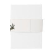 Bandeau De Faire-part Moody Gothic violet foncé Mariage de pivoine noire (Dos Example)