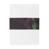 Bandeau De Faire-part Moody Purple Bloom Grunge Mariage (Dos Example)