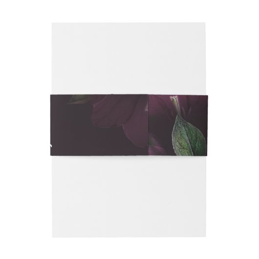 Bandeau De Faire-part Moody Purple Bloom Grunge Mariage (Dos Example)