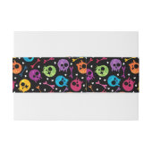 Bandeau De Faire-part Motif 2 de crânes (Dos exemple)