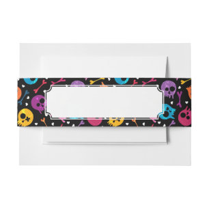 Bandeau De Faire-part Motif 2 de crânes