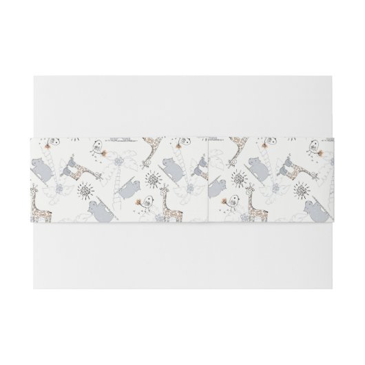 Bandeau De Faire-part motif 2 de griffonnage (Dos exemple)