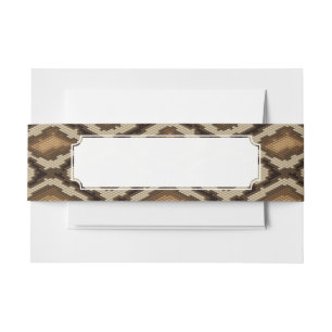 Bandeau De Faire-part Motif 2 de peau de serpent de python