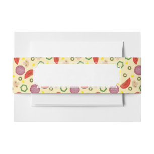 Bandeau De Faire-part Motif 2 de pizza