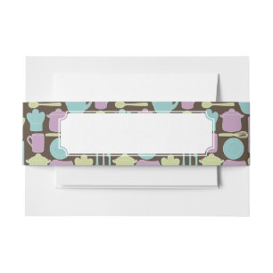 Bandeau De Faire-part Motif 2 d'ustensiles de cuisine