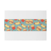 Bandeau De Faire-part Motif 3 d'aliments de préparation rapide (Dos exemple)