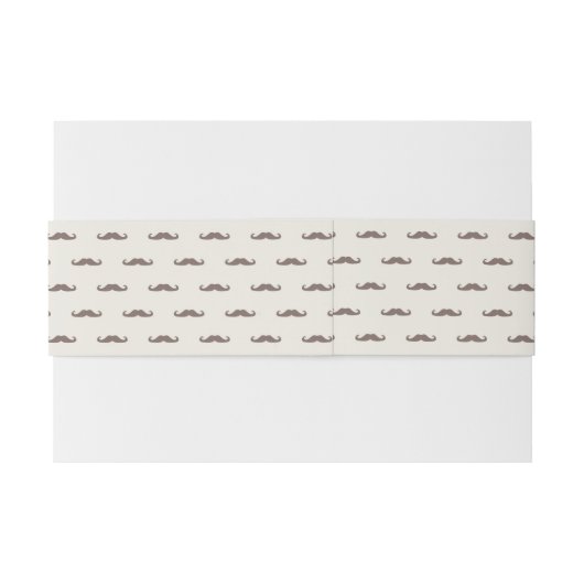 Bandeau De Faire-part Motif 3 de hippie de moustache (Dos exemple)