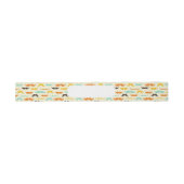 Bandeau De Faire-part Motif 3 de moustache (Plat)
