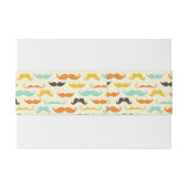 Bandeau De Faire-part Motif 3 de moustache (Dos exemple)