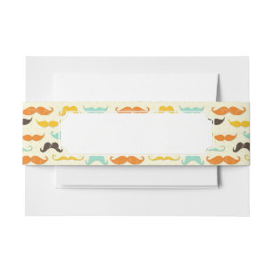 Bandeau De Faire-part Motif 3 de moustache