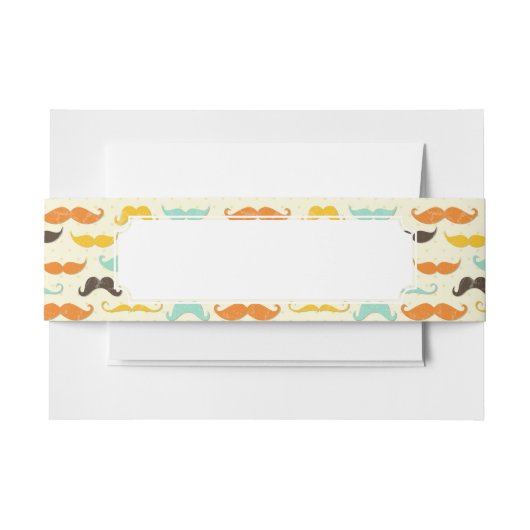Bandeau De Faire-part Motif 3 de moustache (Devant Example)