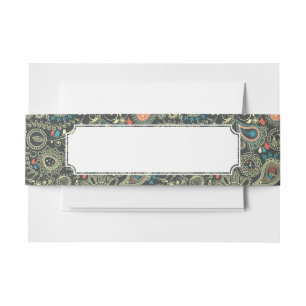 Bandeau De Faire-part Motif 3 de Paisley