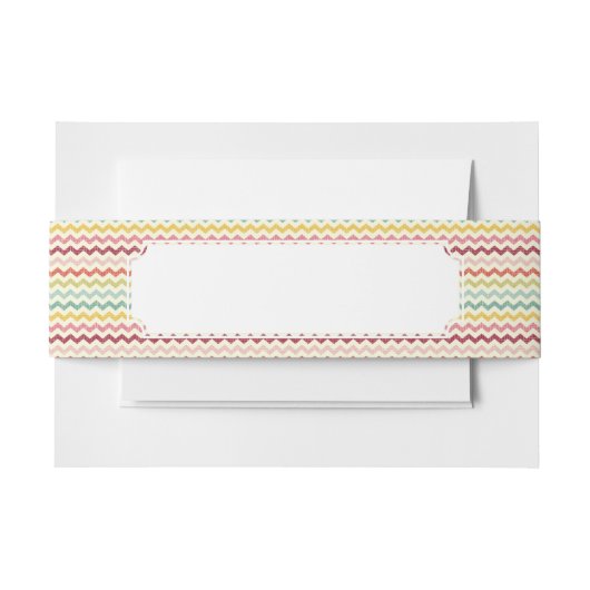 Bandeau De Faire-part Motif 4 de Chevron (Devant Example)