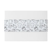 Bandeau De Faire-part Motif 4 de cuisine (Dos exemple)