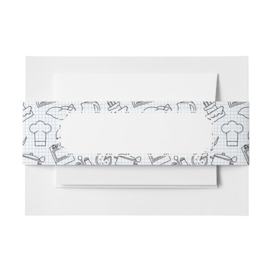 Bandeau De Faire-part Motif 4 de cuisine (Devant Example)